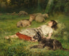 Sleeping shepherdess