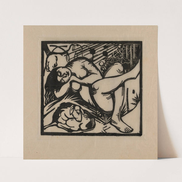 Sleeping Shepherdess (1912) by Franz Marc