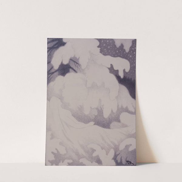 Sleeping Woman In Pearls And Linen by Theodor Kittelsen