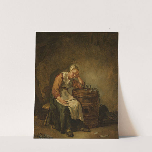 Sleeping woman by Jacob Toorenvliet