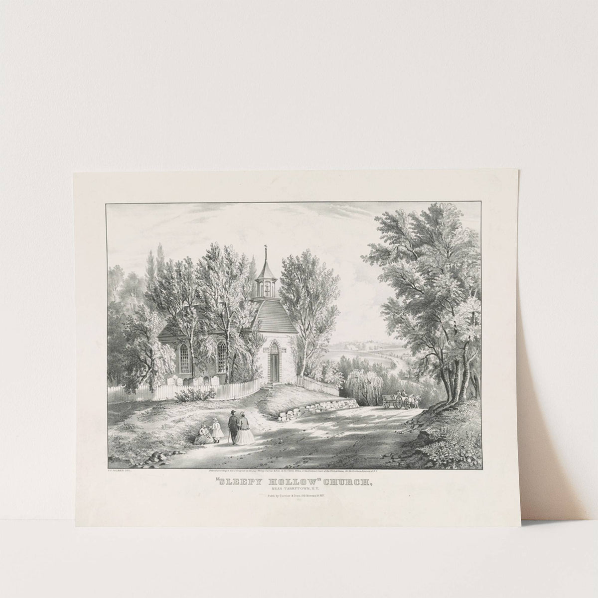 ‘Sleepy Hollow’ Church; near Tarrytown, N.Y. (1867) by Currier & Ives.