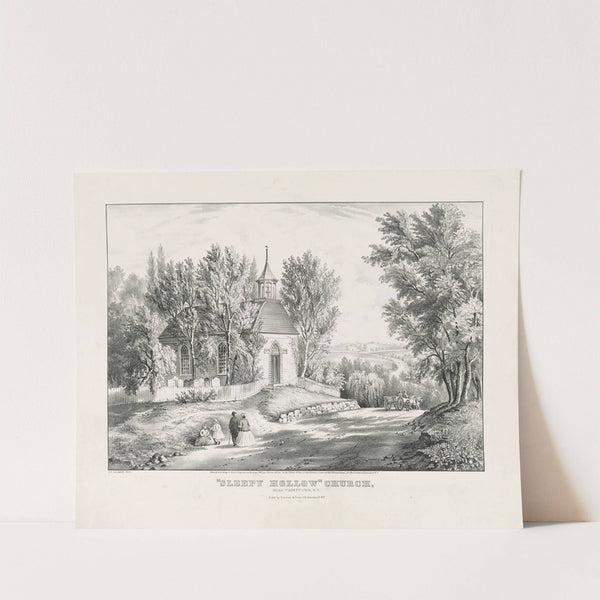 ‘Sleepy Hollow’ Church; near Tarrytown, N.Y. (1867) by Currier & Ives.