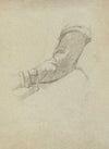Sleeve, sketch for Signing of the Compact in the Cabin of the Mayflower