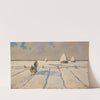 Sleigh in a snowy field – Polesia (after 1895) by Julian Falat