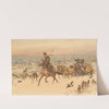 Sleigh ride by Juliusz Kossak