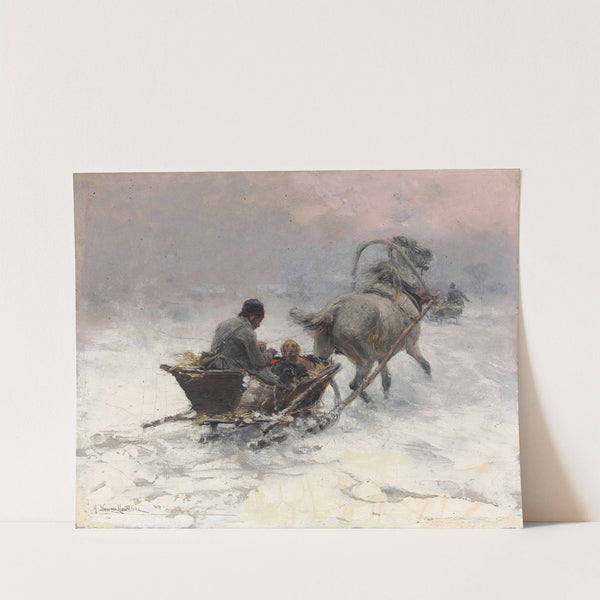 Sleight Ride by Alfred Von Wierusz-Kowalski