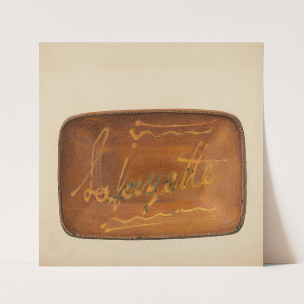 Slipware Platter by Fred Weiss