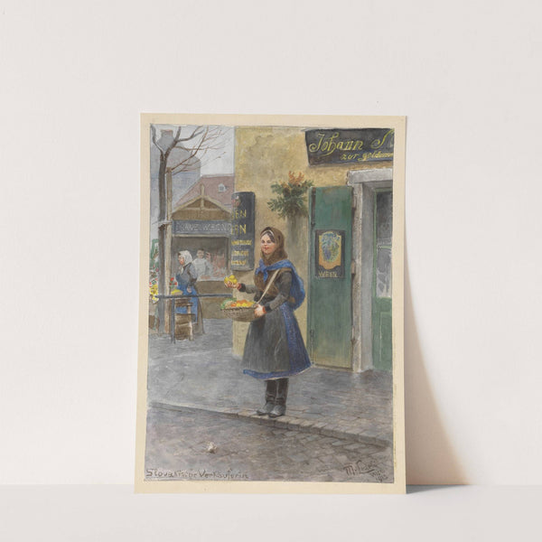 Slovakische Verkäuferin (1913) by Moritz Ledeli
