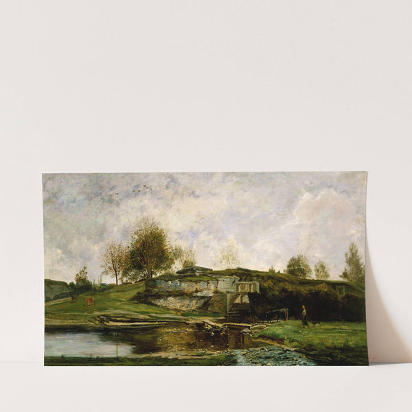 Sluice in the Optevoz Valley (1854) by Charles François Daubigny