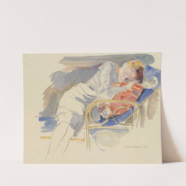 Slumbering woman by Philipp Franck