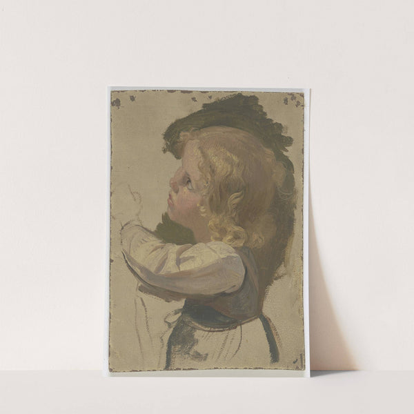 Small blond child by Jakob Becker