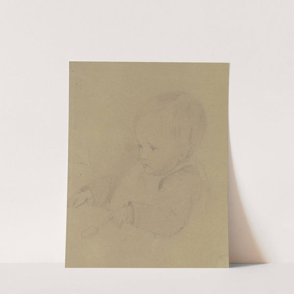 Small child with spoon by Fritz Bamberger
