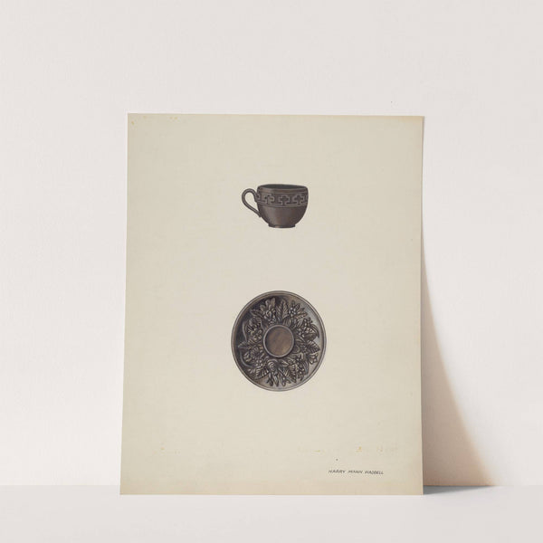 Small Cup and Saucer by Harry Mann Waddell