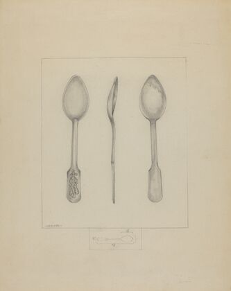 Small Pewter Spoon