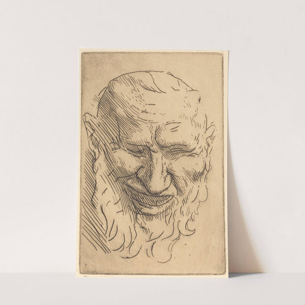Small Satyr Mask (Petit masque de satyre) by Alphonse Legros