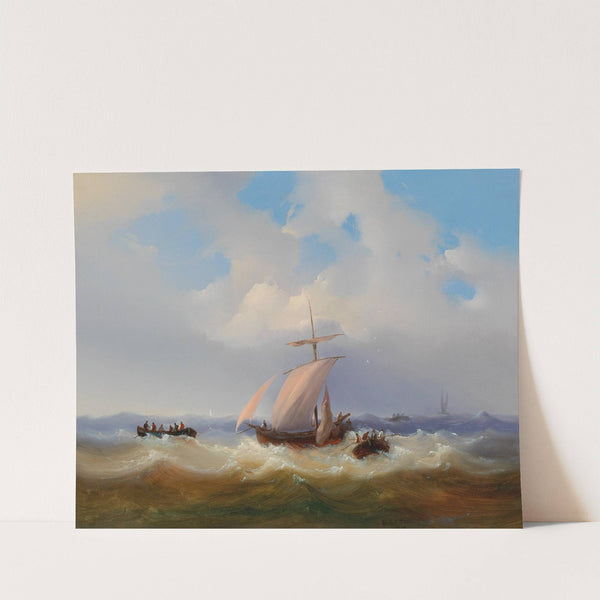 Small Stable Scene with Sheep by Josef Carl Berthold Püttner