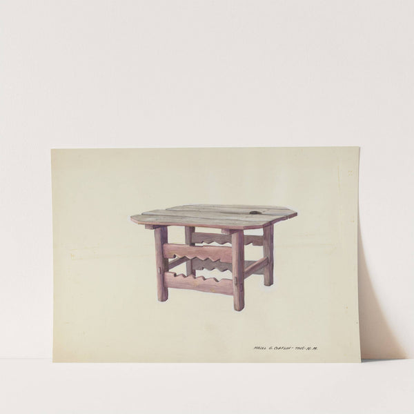 Small Table by Majel G. Claflin