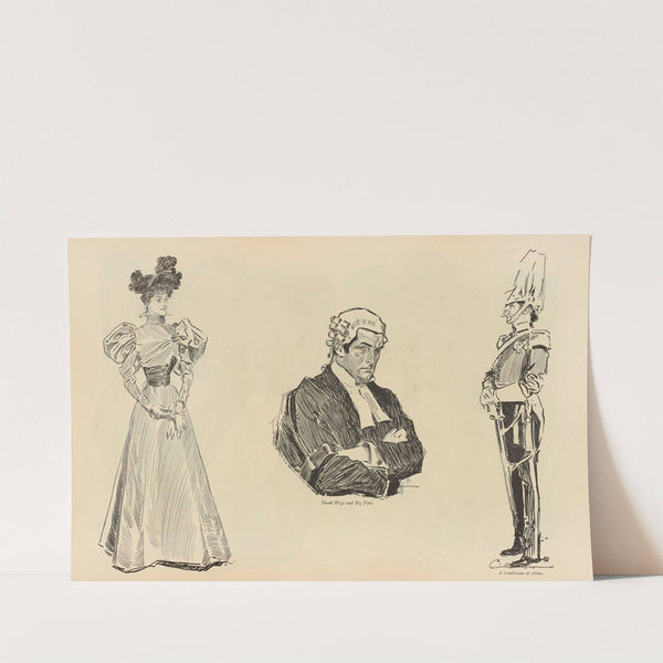 Small Wigs and Big Fees (1893-1900) by Charles Dana Gibson