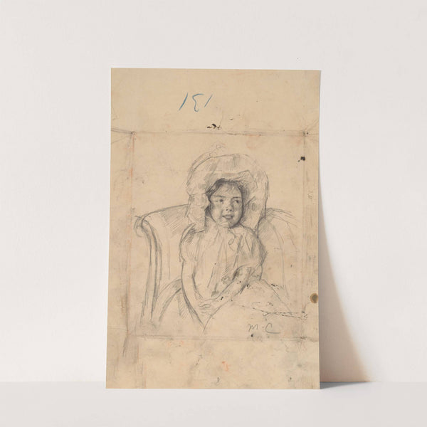 Smiling Margot Wearing a Ruffled Bonnet (c. 1902) by Mary Cassatt