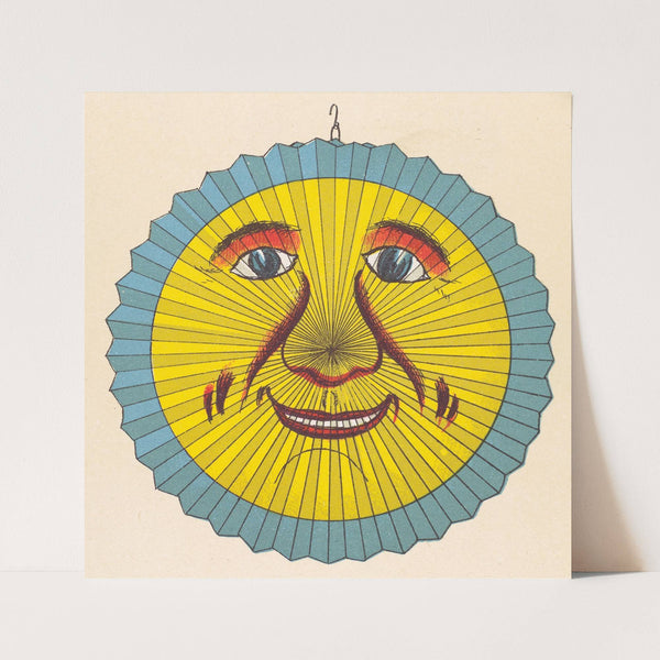 Smiling sun lantern design by Anonymous