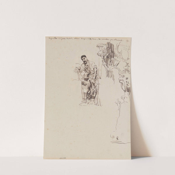 Smith and Chandelier by James Ensor