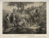 Smith rescued by Pocahontas (1870)