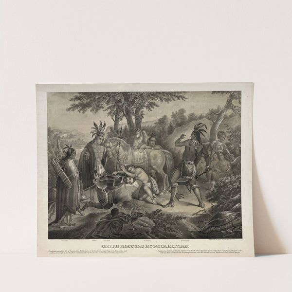 Smith rescued by Pocahontas (1870) by Henry Jerome Schile