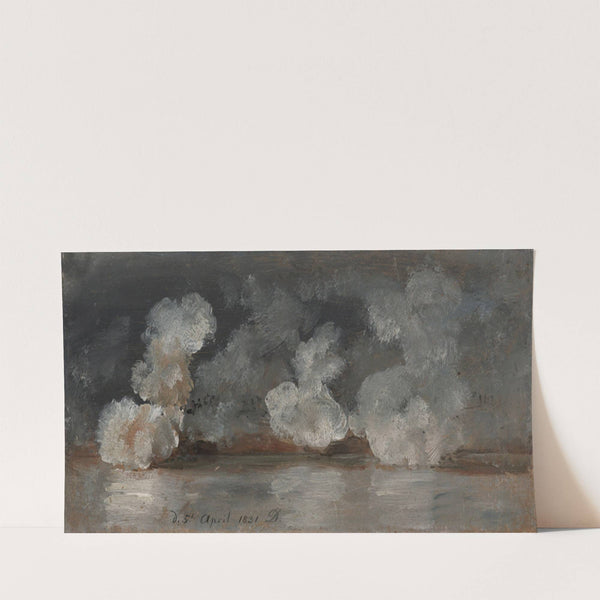 Smoke from Cannon Shots (1831) by Johan Christian Dahl