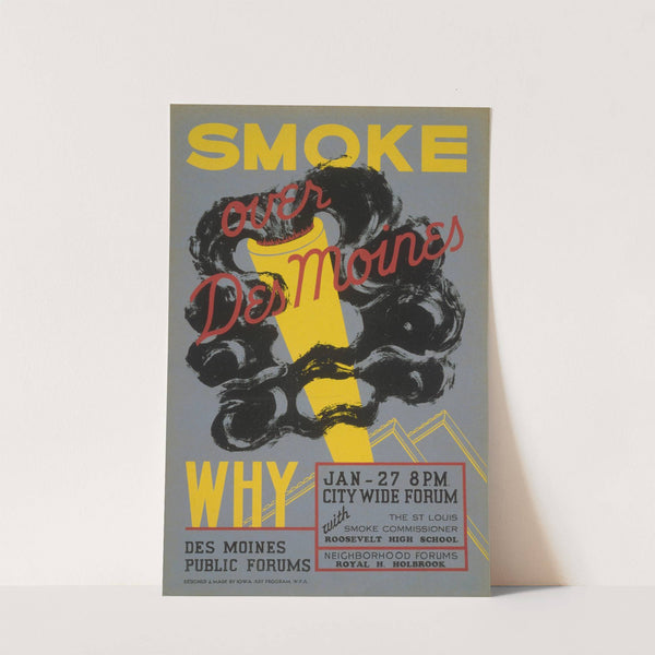 Smoke over Des Moines by Anonymous