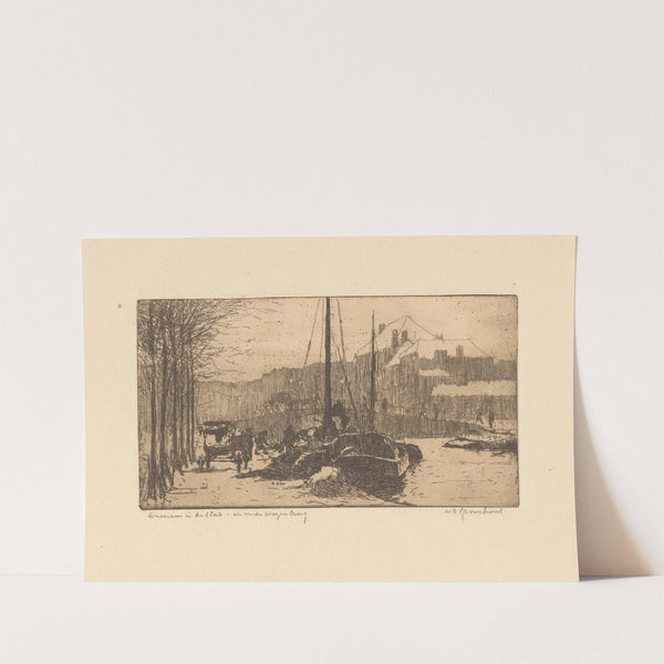 Sneeuw in de stad (1888-1934) by Willem Adrianus Grondhout