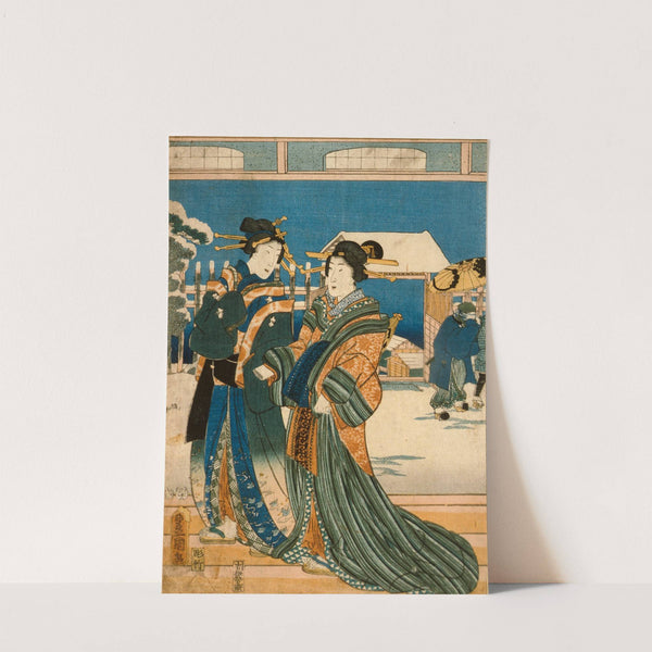 Snow by Utagawa Kunisada (Toyokuni III)