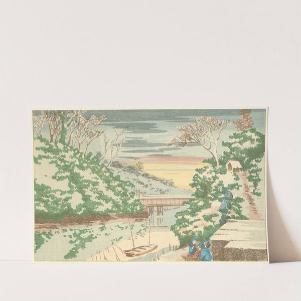 Snow at Ochanomizu by Kobayashi Kiyochika