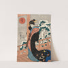 Snow; Beauty on a Veranda by Utagawa Kuniyoshi