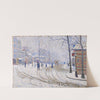 Snow, Boulevard de Clichy, Paris by Paul Signac