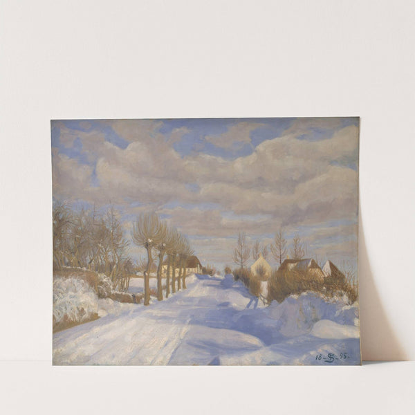 Snow-Covered Highroad in the Sunshine by Fritz Syberg