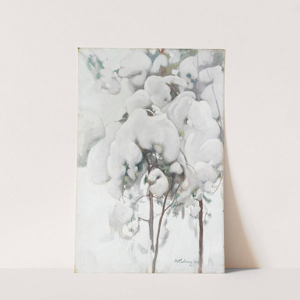 Snow-Covered Pine Saplings by Pekka Halonen