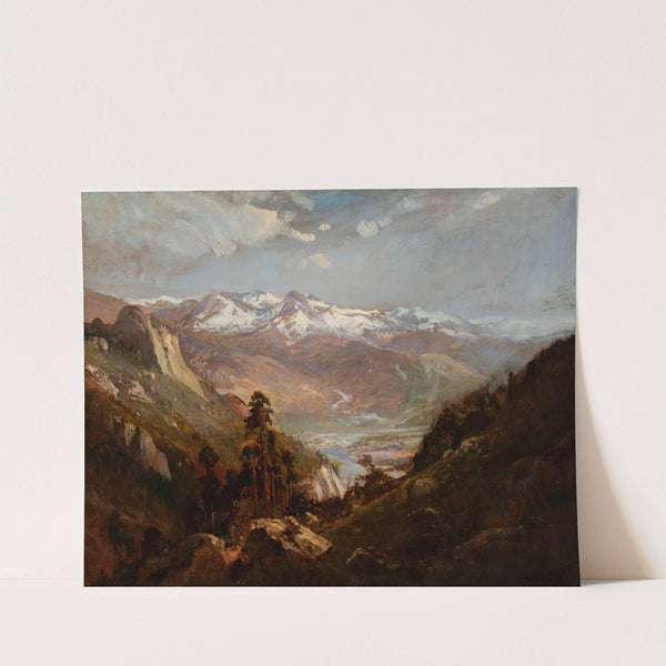 Snow in the Valley of Eastern Sierras by William Keith