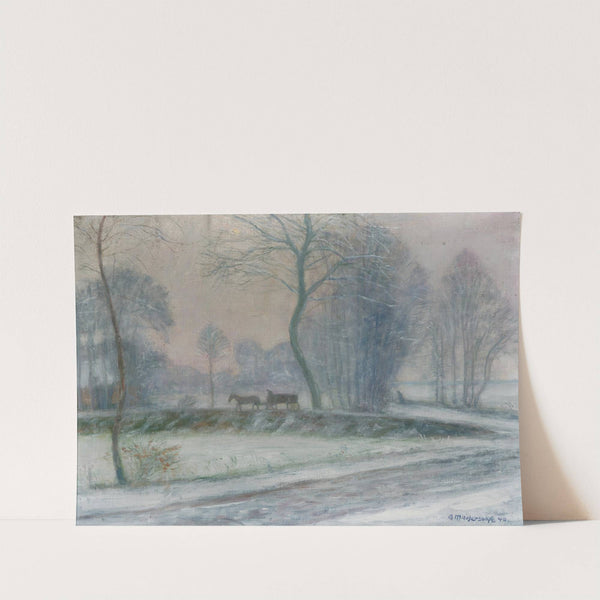 Snow-landscape by Otto Modersohn