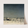 Snow Landscape in Flanders (1931) by Valerius De Saedeleer