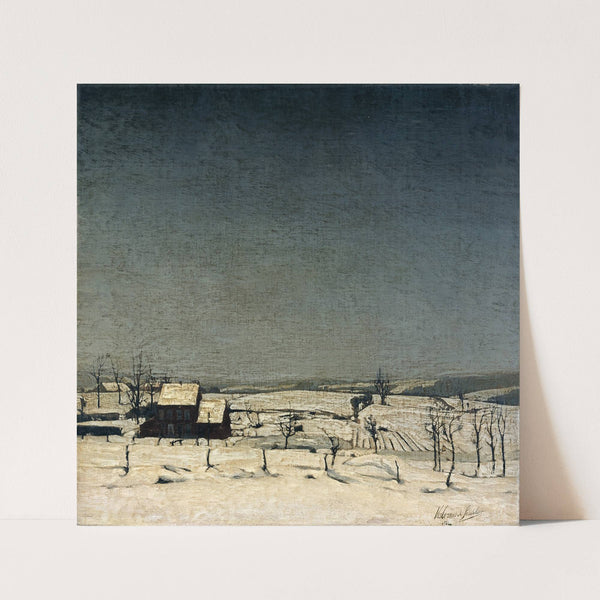 Snow Landscape in Flanders (1931) by Valerius De Saedeleer