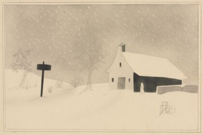 Snow Storm in Vermont (1800s)