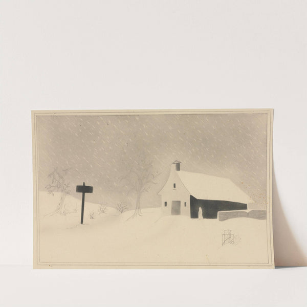 Snow Storm in Vermont (1800s) by Mary Altha Nims