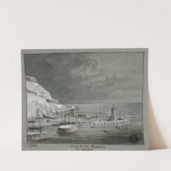 Snow Storm, Scarbro’ by Elizabeth Murray