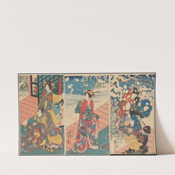 Snow (Yuki) (ca. 1851–1852) by Utagawa Kuniyoshi