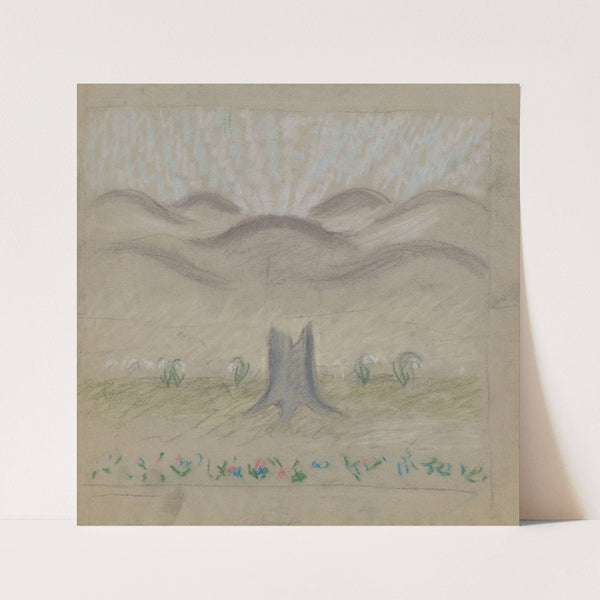 Snowdrops in a Glade by Arnold Peter Weisz-Kubínčan