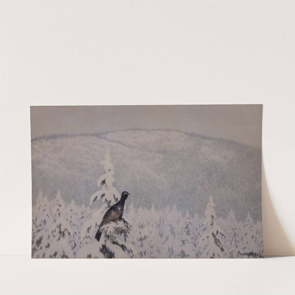 Snowing And Snowing by Theodor Kittelsen