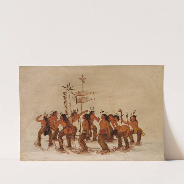 Snowshoe Dance At The First Snowfall by George Catlin