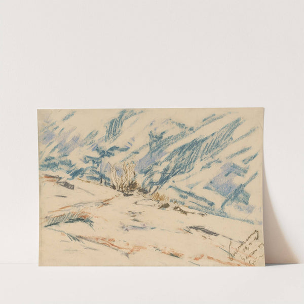 Snowy Mountainside by Zolo Palugyay