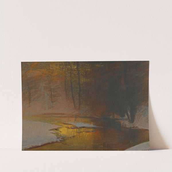 Snowy River At Sunset by Ladislav Mednyánszky