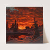 Snowy Sunset by Ivan Fedorovich Choultse